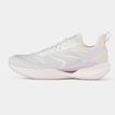 کفش رانینگ زنانه ۳۶۱ درجه مدل ۲۰۲۵، رنگ سفید و بنفش، با رویه مقاوم، تنفس‌پذیر، سبک و انعطاف‌پذیر، مناسب تمرینات روزانه و دویدن