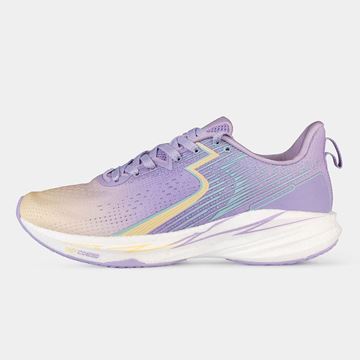 کفش مخصوص دویدن زنانه رنگ بنفش برند 361 درجه با تکنولوژی CQT و رویه مشبک تنفس‌پذیر، مناسب تمرینات روزانه