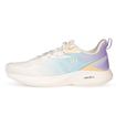 کفش رانینگ زنانه ۳۶۱ درجه، سفید و بنفش، با طراحی حرفه‌ای مخصوص دویدن، دارای رویه تنفس‌پذیر و کفی راحت، مناسب برای تمرینات ورزشی و استفاده روزمره