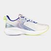 کفش مخصوص دویدن زنانه ۳۶۱ درجه رنگ سفید و آبی با کفی تکنولوژی CQ، رویه تنفس‌پذیر و طراحی ارگونومیک، مناسب تمرینات روزانه