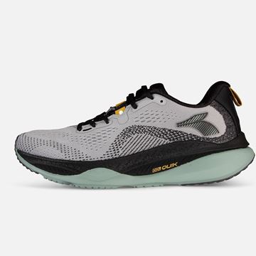 کفش مخصوص دویدن مردانه رنگ خاکستری با بند مشکی و کفی سبز از برند ۳۶۱ درجه؛ مناسب تمرین‌های روزانه، دویدن، پیاده‌روی و باشگاه؛ طراحی شده برای راحتی، کاهش فشار بر پا و جلوگیری از آسیب‌دیدگی در طول تمرین