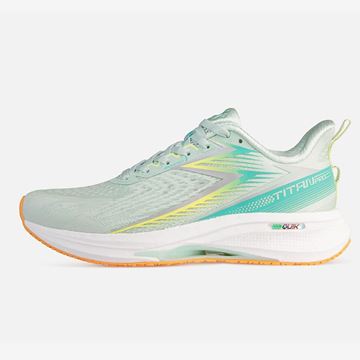 کفش دویدن زنانه 361 درجه رنگ سبز با طراحی ارگونومیک، سبک و راحت، مناسب تمرینات روزانه