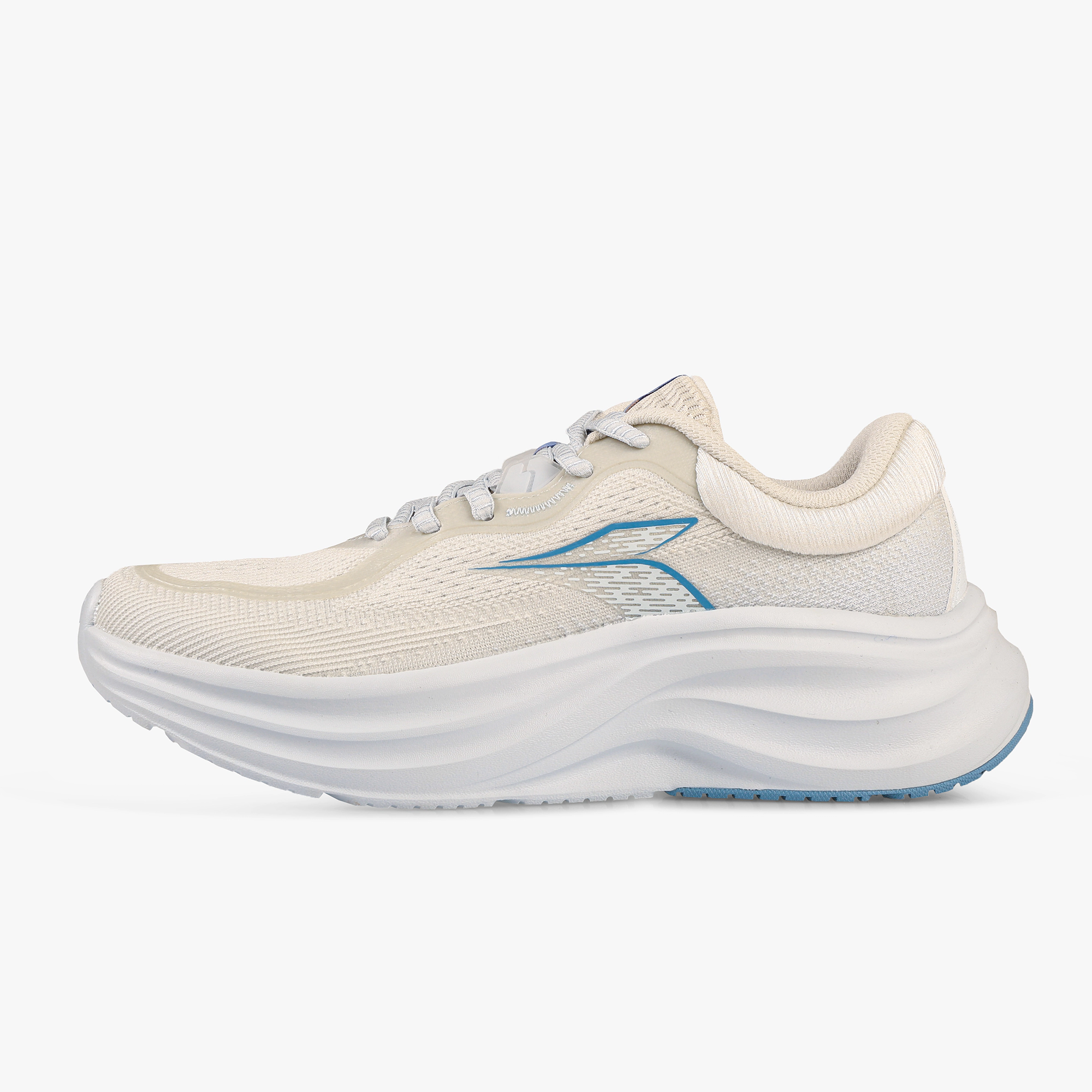 کفش مخصوص دویدن زنانه W682512216-4 سفید از برند 361 درجه با رویه پارچه‌ای تنفس‌پذیر و زیره Rubber + EVA، سبک، راحت و ارگونومیک، مناسب برای دویدن، پیاده‌روی و تمرین روزانه