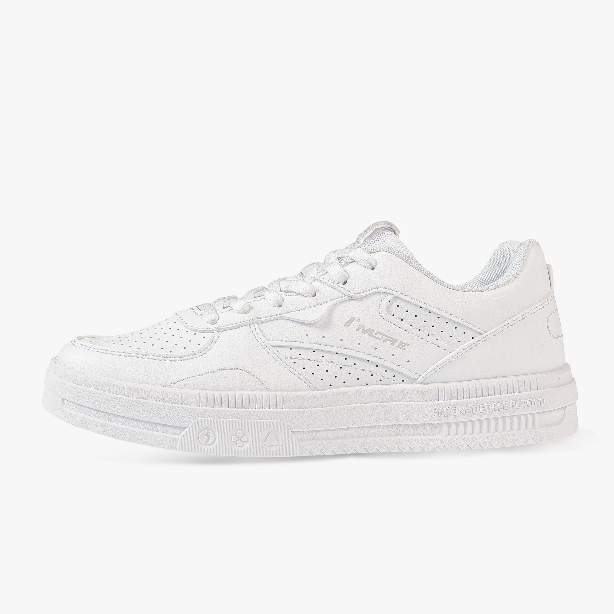 کفش روزمره زنانه 361 درجه مدل W672526614-1H، رنگ سفید، سبک و راحت، مناسب پیاده‌روی روزانه و استایل کژوال، زیره EVA جذب‌کننده ضربه