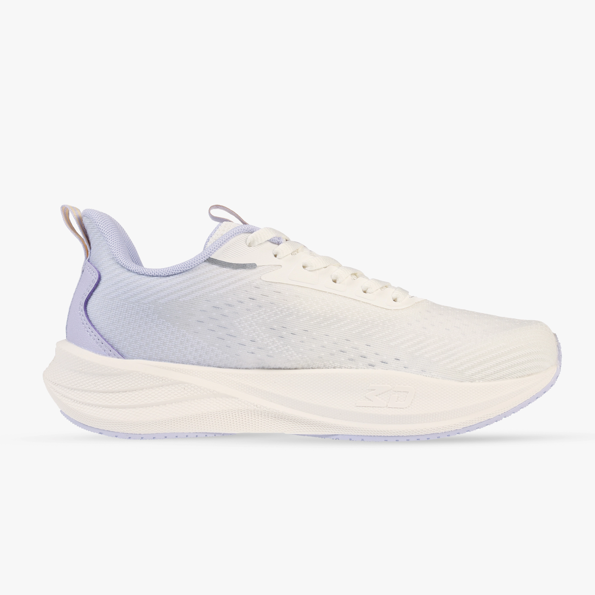 کفش مخصوص دویدن زنانه سفید/بنفش W682522206-1H برند 361 درجه، سبک، راحت و مناسب دویدن، پیاده‌روی و تمرین‌های ورزشی