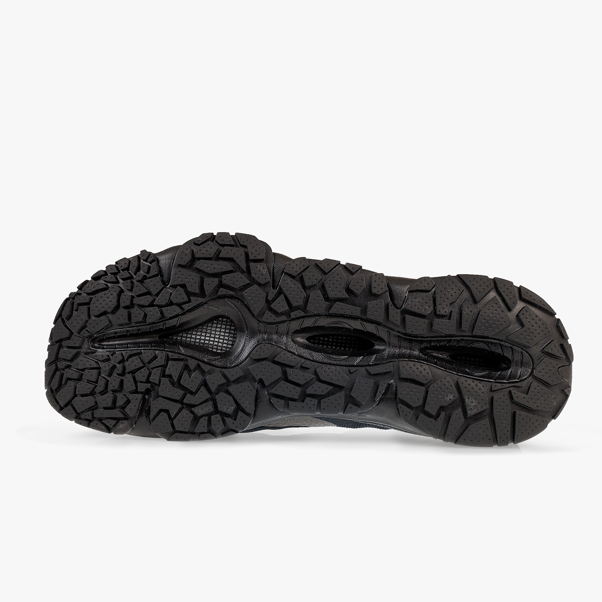 کفش روزمره و طبیعت‌گردی مردانه 361 درجه مدل W672522255-4H رنگ مشکی، رویه پارچه مش + TPU، زیره EVA + Rubber، مناسب پیاده‌روی، طبیعت‌گردی و استفاده در محیط‌های مرطوب