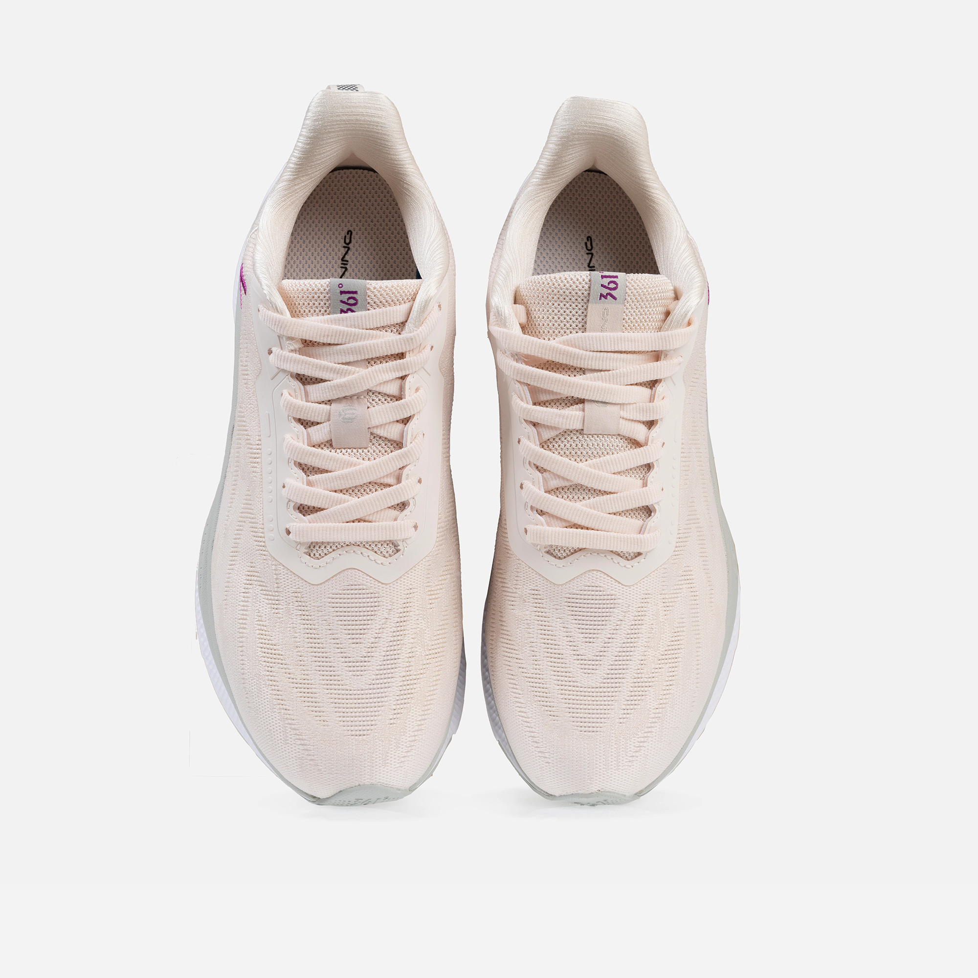 کفش مخصوص دویدن زنانه 361 درجه مدل W582432206-7 با رویه پارچه تنفس‌پذیر و زیره EVA + Rubber، مناسب دویدن، پیاده‌روی و تمرینات روزانه باشگاهی، سبک و راحت