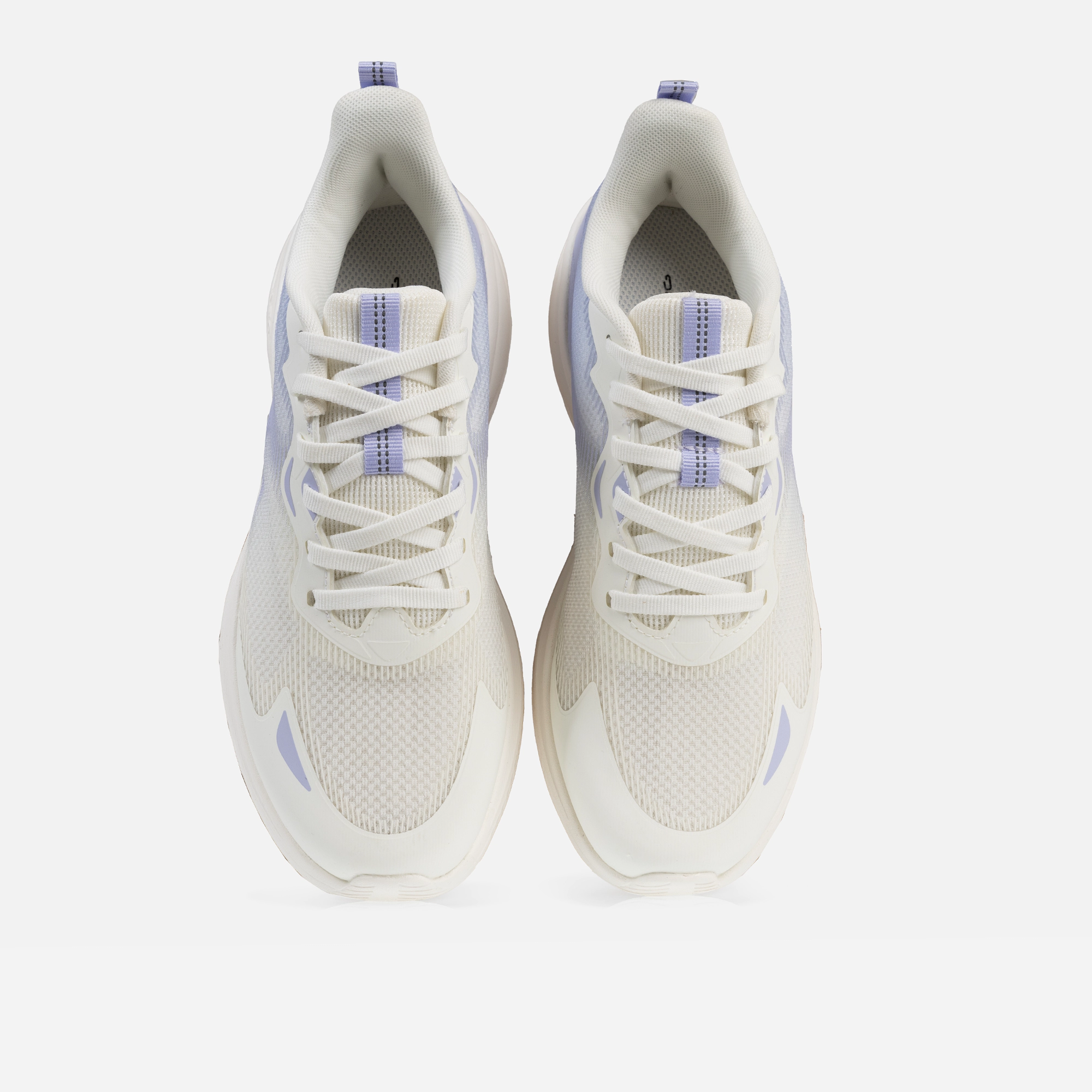 کفش دویدن زنانه، کفش ورزشی زنانه، کفش Running زنانه، کفش تمرینی زنانه، کفش سفید بنفش زنانه، کفش سبک و راحت، کفش 361 درجه، کفش پیاده‌روی زنانه، کفش باشگاهی زنانه، کفش محافظ پا