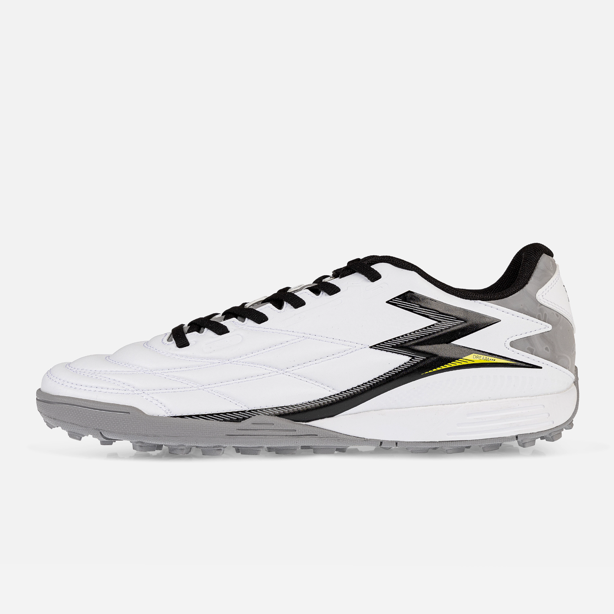 کفش تمرین فوتبال مردانه برند ۳۶۱ درجه مدل W672427901-1 رنگ سفید، سبک و انعطاف‌پذیر، مناسب حرکات سریع و تمرین ورزشی