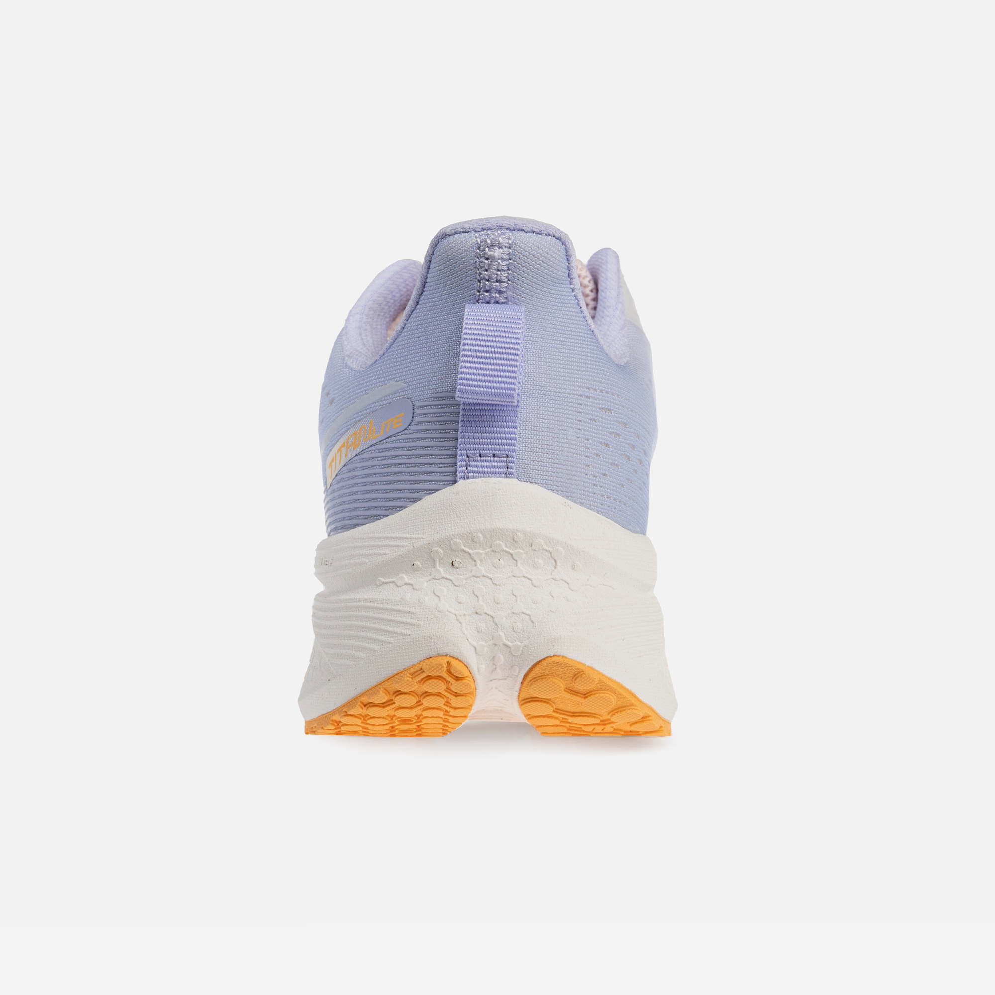 تصویر کفش دویدن زنانه W582432202-5 با رنگ بنفش و صورتی، رویه پارچه‌ای تنفس‌پذیر و زیره Rubber + EVA + TPU انعطاف‌پذیر، مناسب دویدن، پیاده‌روی و تمرینات ورزشی روزانه، طراحی سبک و راحت برای محافظت از پا و مچ.