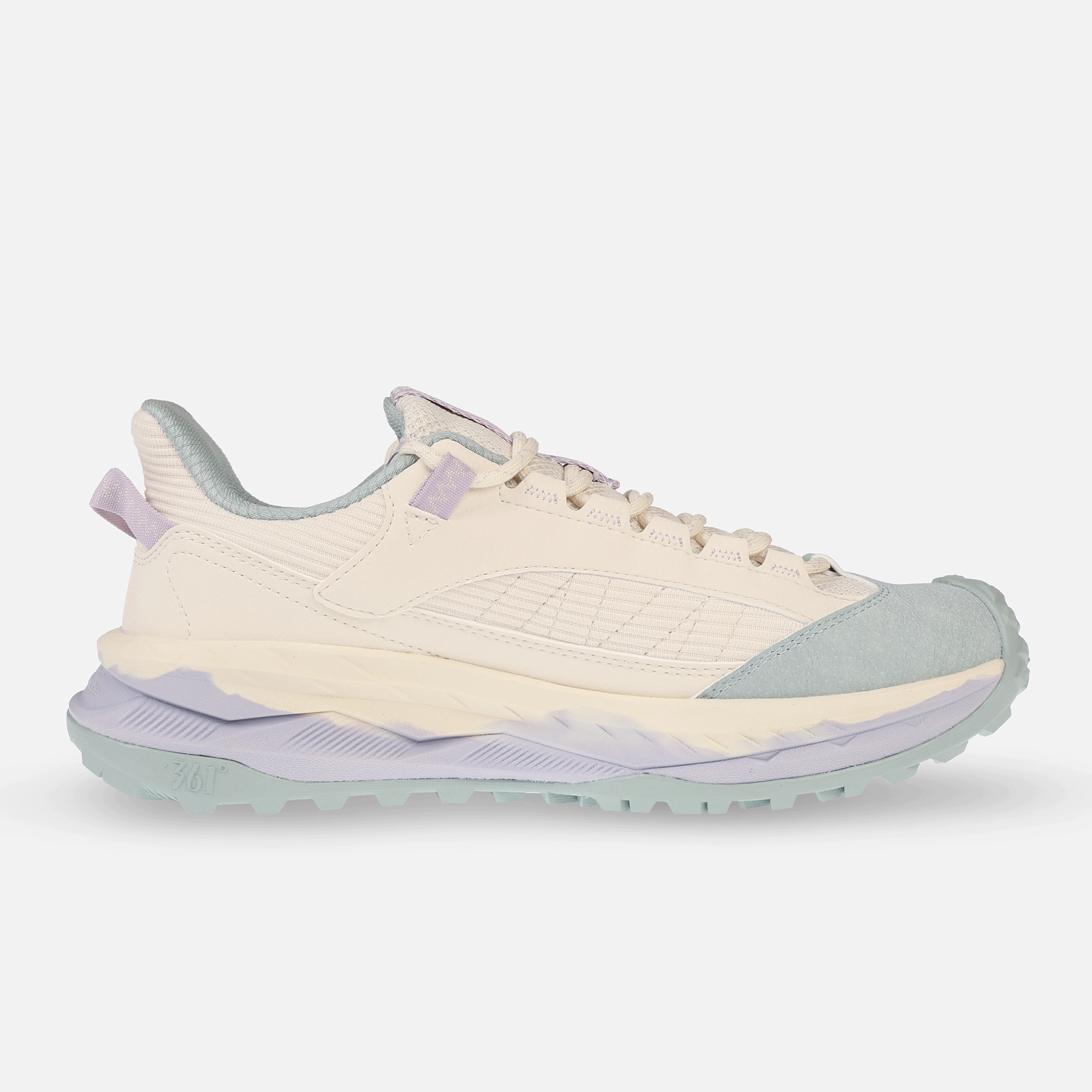 کفش روزمره و طبیعت‌گردی زنانه 361 درجه مدل W582443302-6 با رویه چرم مصنوعی و پارچه تنفس‌پذیر و زیره Rubber + EVA، مناسب پیاده‌روی طولانی، طبیعت‌گردی و فعالیت‌های روزمره، سبک و راحت