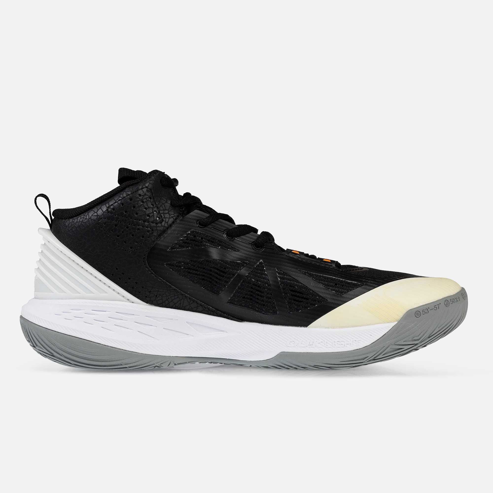 کفش بسکتبال مردانه W572421104-1 برند 361 درجه، رنگ مشکی، سبک و مقاوم، مناسب تمرین و بازی بسکتبال