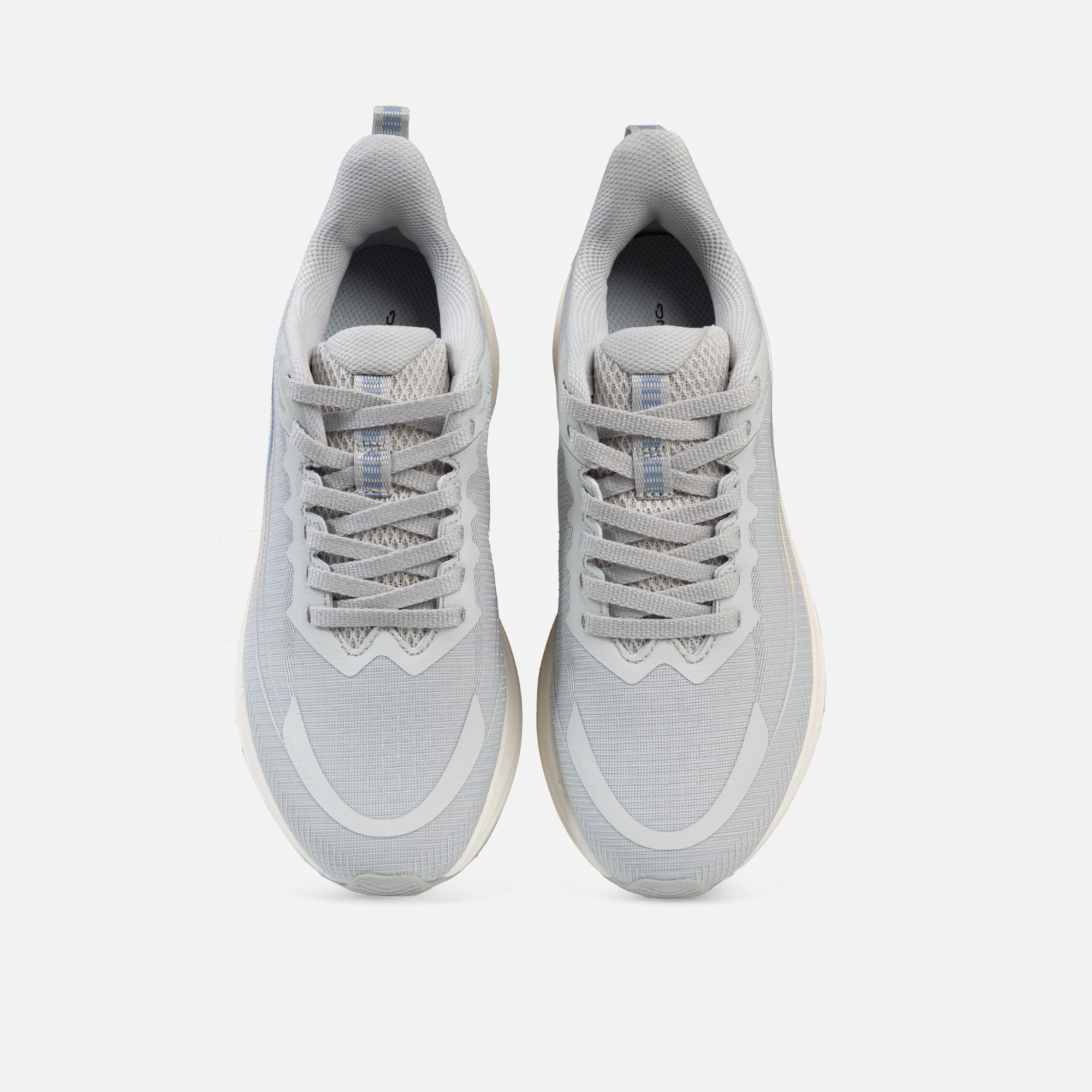 کفش دویدن زنانه، کفش ورزشی زنانه، کفش Running 361 درجه، کفش طوسی و آبی زنانه، کفش سبک و راحت، کفش پیاده‌روی و باشگاه، کفش EVA زنانه، کفش تنفس‌پذیر