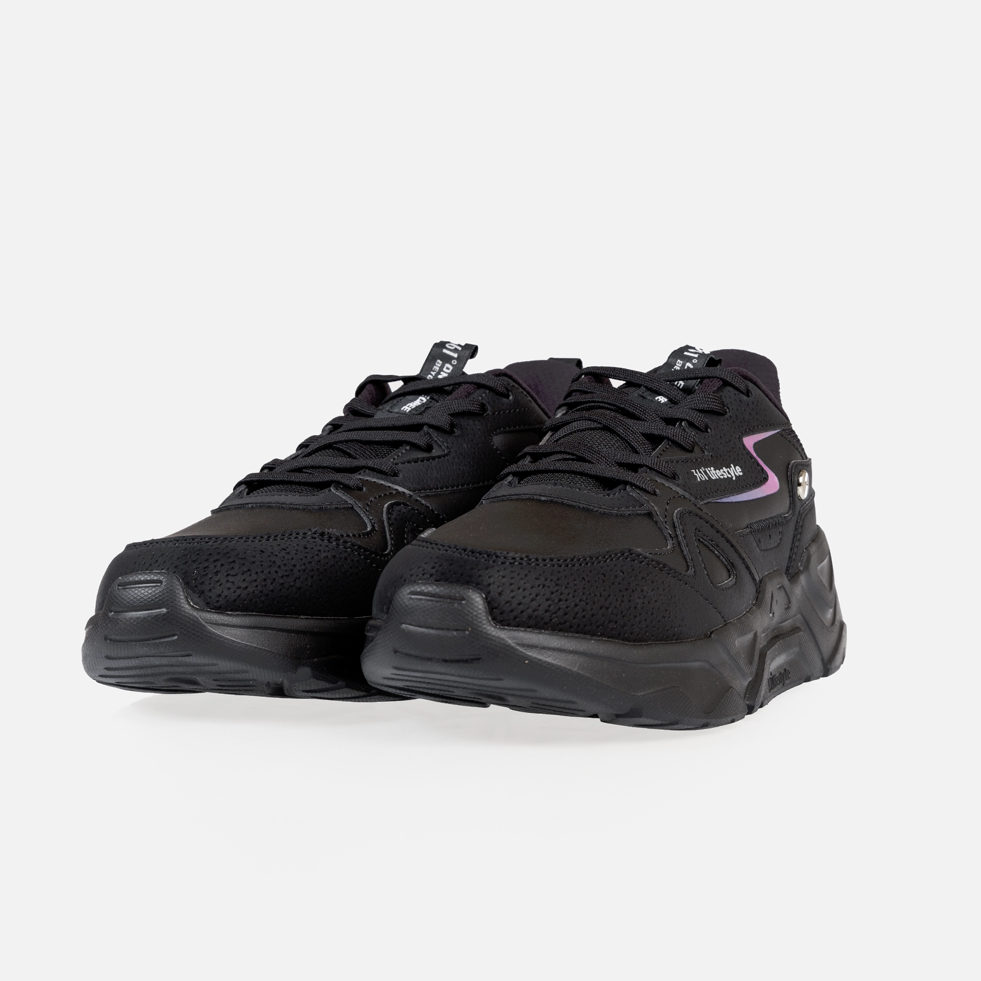 کفش روزمره زنانه W582446722-1 برند 361 درجه، سبک و راحت، مناسب پیاده‌روی و استایل کژوال سفید و بنفش