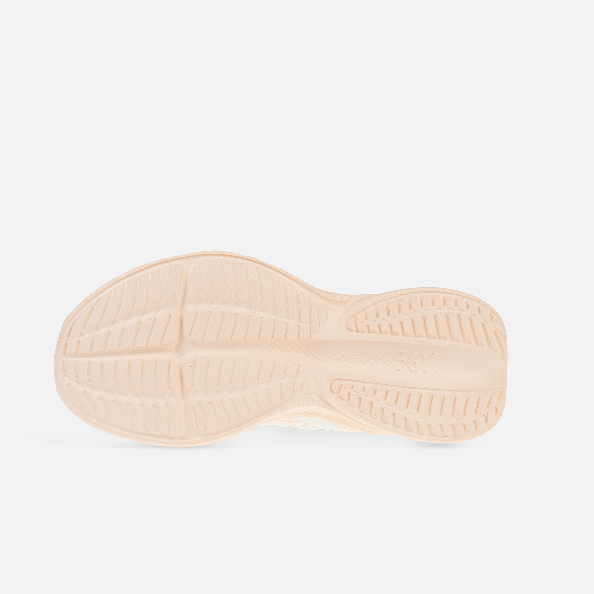 کفش دویدن زنانه 361 درجه مدل W582442210-1 سفید و صورتی، سبک و راحت با رویه پارچه تنفس‌پذیر و زیره EVA، مناسب دویدن، پیاده‌روی و تمرینات ورزشی روزانه، محافظ پا و مچ