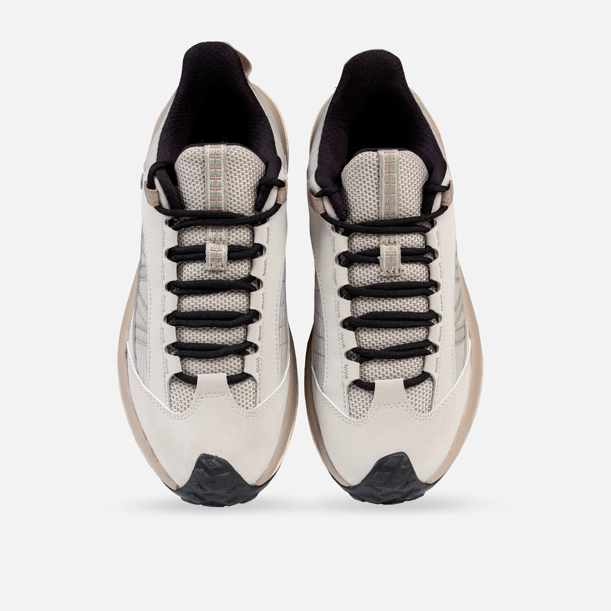 کفش روزمره و طبیعت‌گردی زنانه 361 درجه مدل W582443302-7 کرم و قهوه‌ای، سبک و راحت با رویه چرم مصنوعی و پارچه تنفس‌پذیر و زیره انعطاف‌پذیر، مناسب پیاده‌روی و فعالیت‌های بیرونی، محافظت از پا و مچ در مسیرهای ناهموار