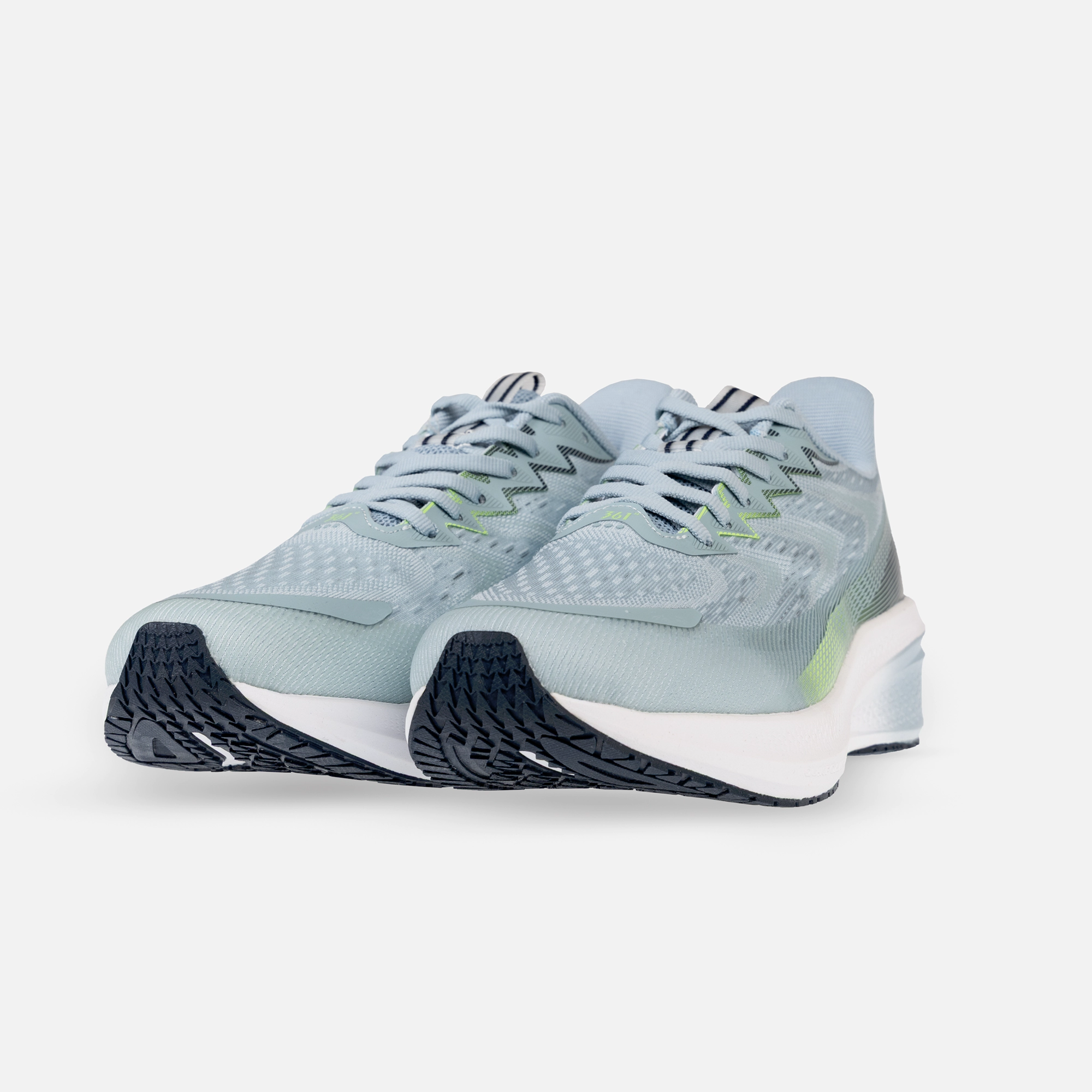 کفش مخصوص دویدن مردانه W572422205-4 برند 361 درجه، رنگ آبی، سبک و تنفس‌پذیر، مناسب دویدن، پیاده‌روی و تمرینات ورزشی