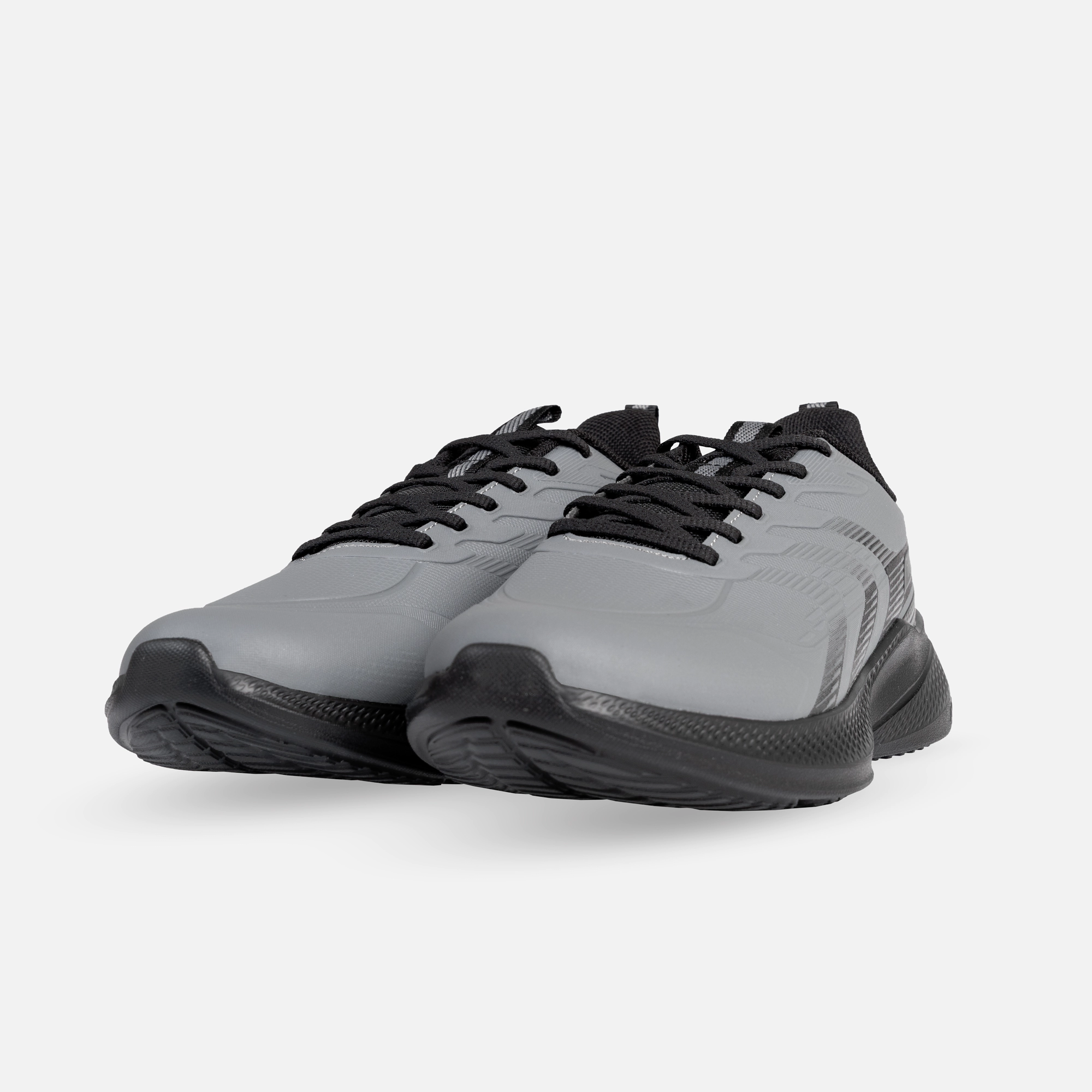 کفش دویدن مردانه 361 درجه مدل W572442234-2 رنگ طوسی، رویه چرم مصنوعی، زیره EVA، سبک و ارگونومیک، مناسب دویدن، پیاده‌روی و تمرین‌های روزانه