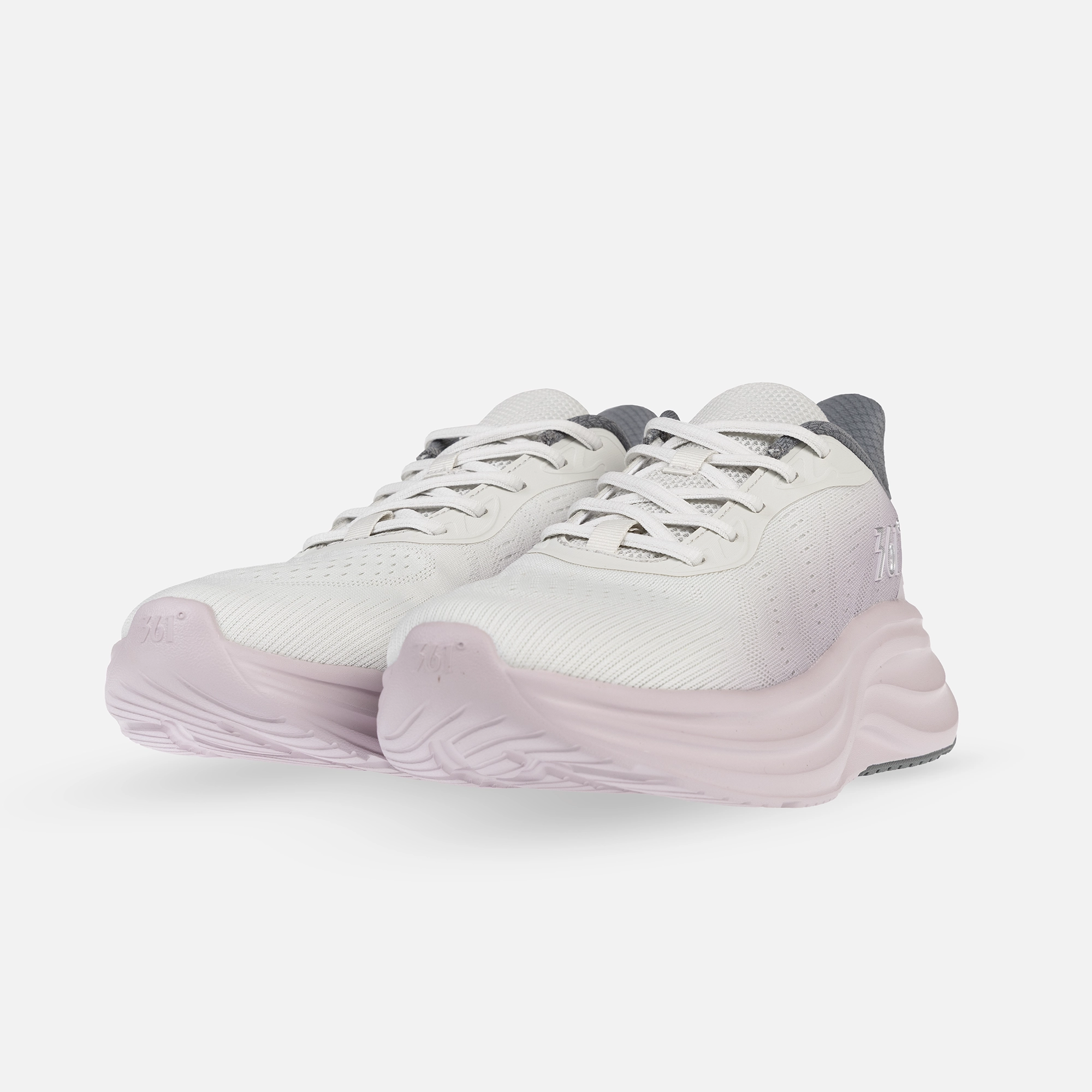 کفش دویدن زنانه 361 درجه مدل W582442230-7 با رویه پارچه‌ای تنفس‌پذیر و زیره EVA + Rubber، سبک و راحت، مناسب دویدن، پیاده‌روی و تمرینات ورزشی روزانه