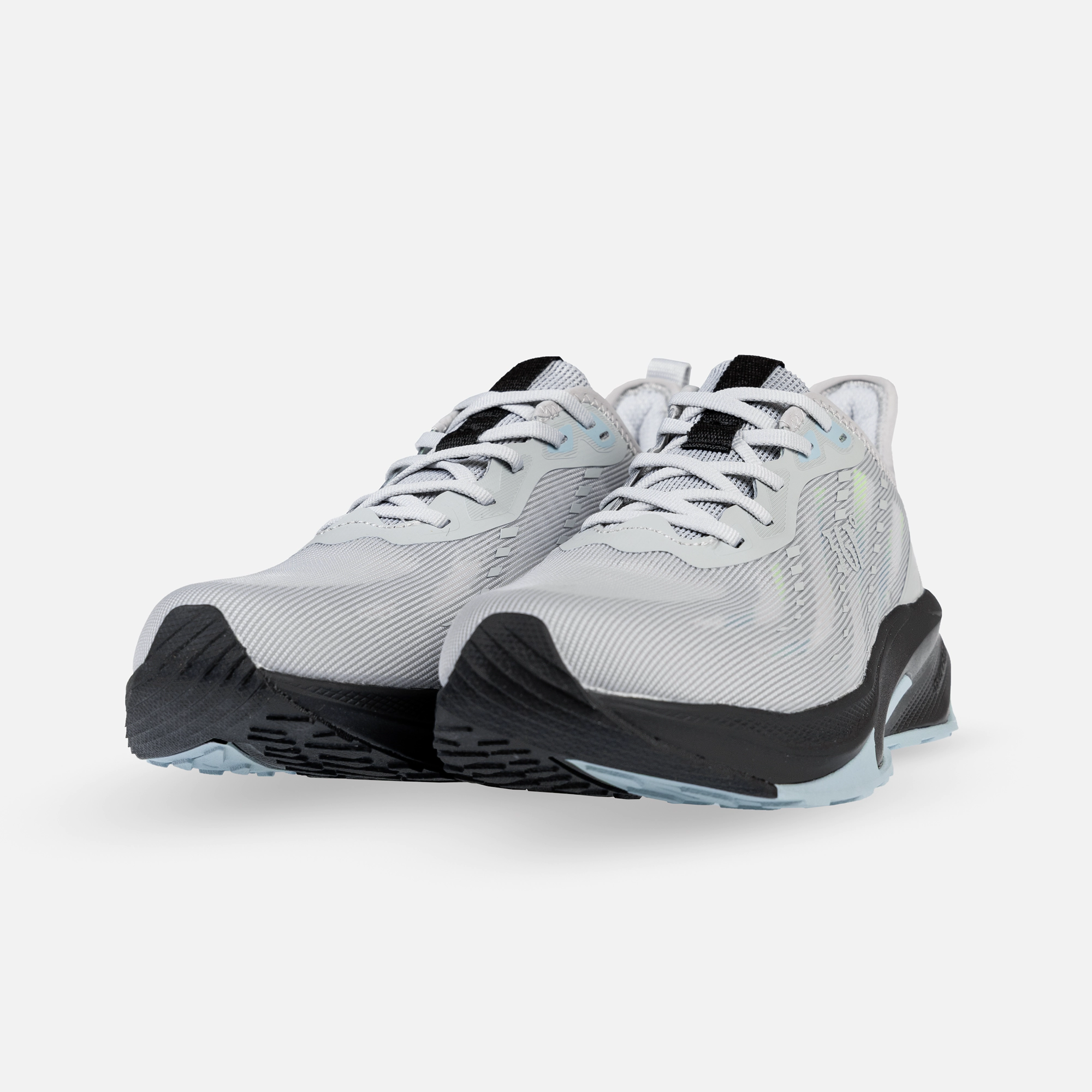 کفش مخصوص دویدن مردانه ۳۶۱ درجه مدل W572422219-4 رنگ طوسی، سبک و ارگونومیک با رویه پارچه‌ای تنفس‌پذیر و زیره Rubber + EVA، مناسب دویدن، پیاده‌روی و تمرینات باشگاهی، محافظت کامل از پا و مچ، افزایش راحتی و بازگشت انرژی در طول تمرین