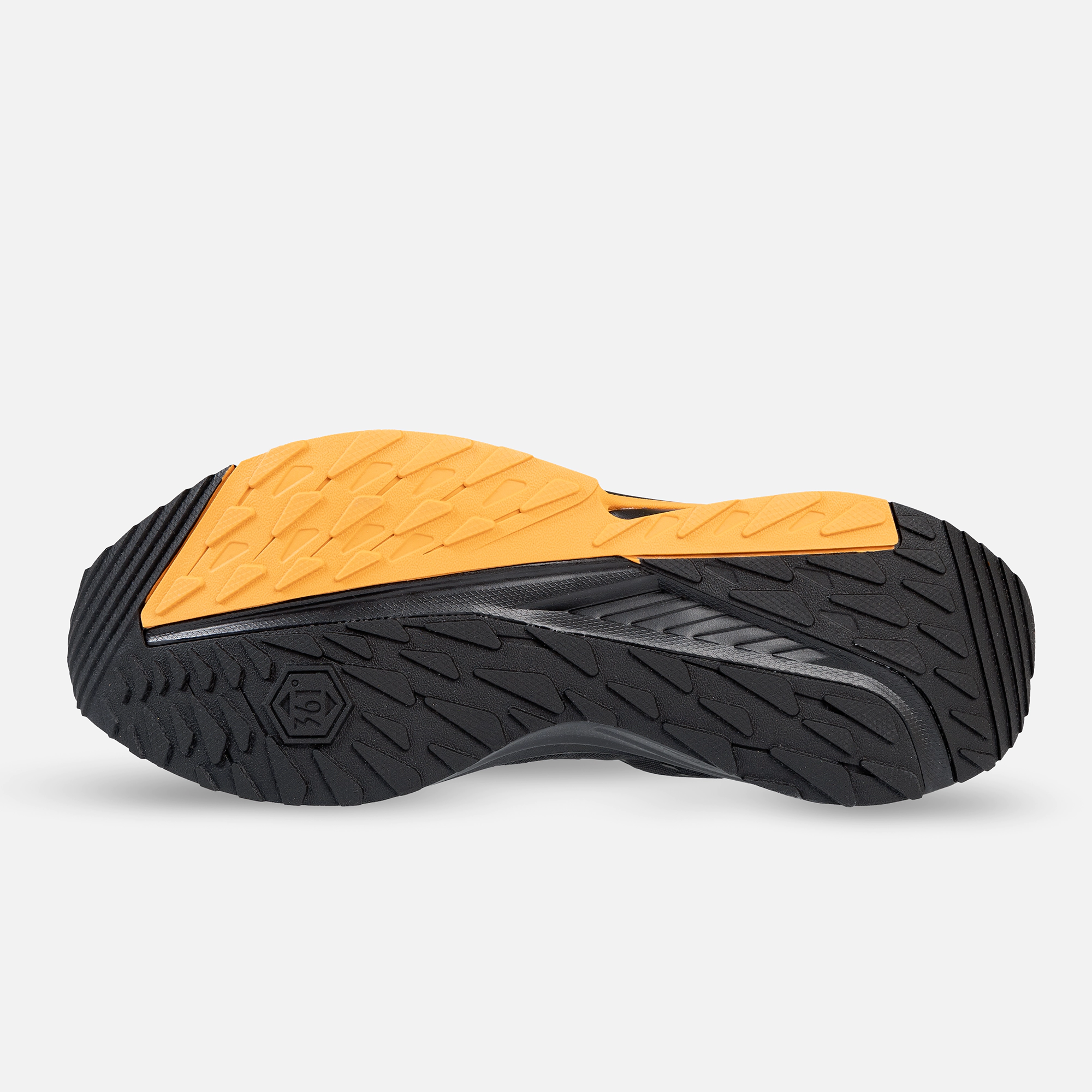 کفش مخصوص دویدن مردانه 361 درجه مدل W572422219-5 رنگ مشکی، سبک و ارگونومیک با رویه پارچه‌ای تنفس‌پذیر و زیره Rubber + EVA، مناسب دویدن، پیاده‌روی و تمرینات باشگاهی، محافظت کامل از پا و مچ، افزایش راحتی و بازگشت انرژی در طول تمرین