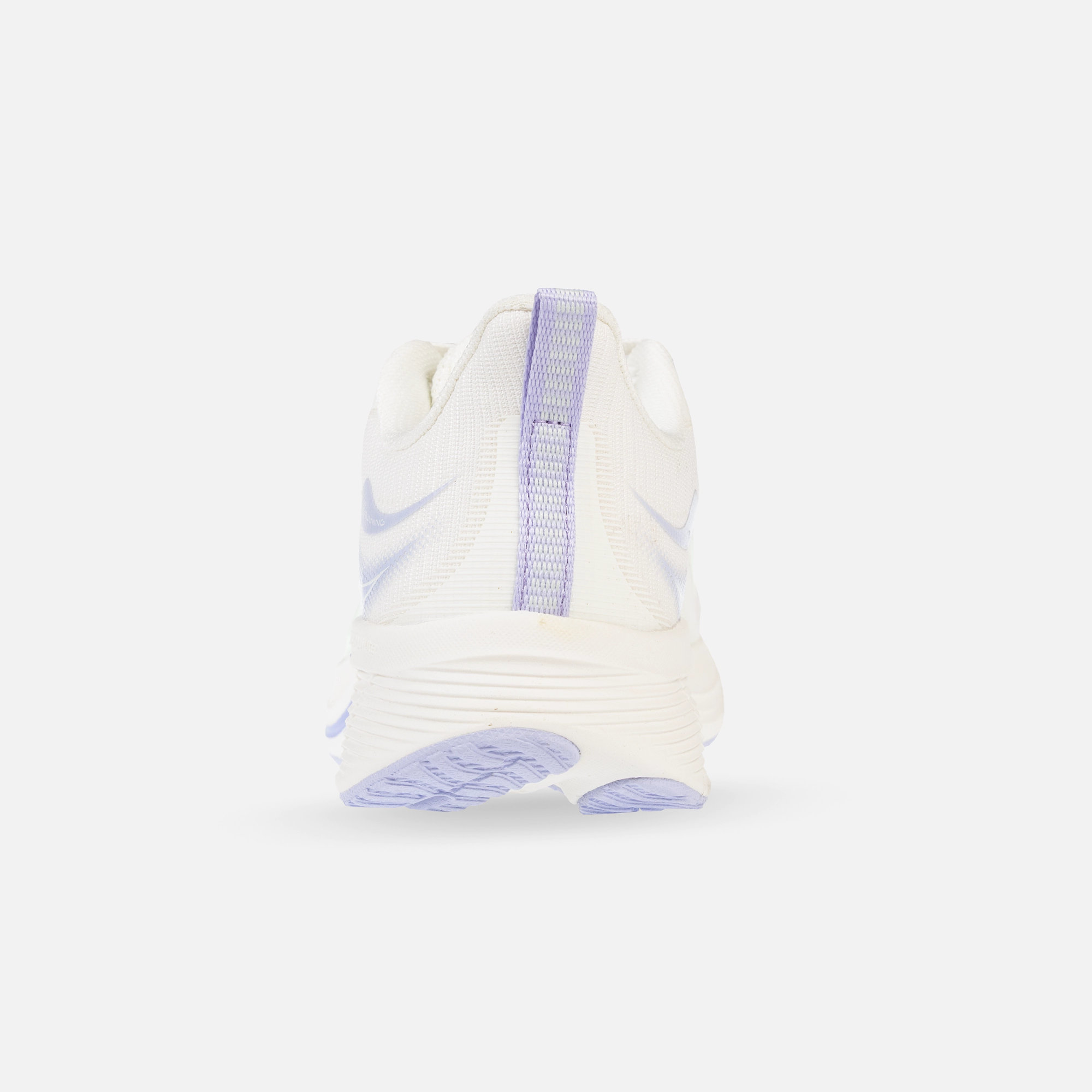 کفش دویدن زنانه 361 درجه مدل W582432223-1 سفید و آبی، سبک و ارگونومیک با رویه پارچه‌ای تنفس‌پذیر و زیره EVA + Rubber، مناسب دویدن، پیاده‌روی و تمرینات ورزشی روزانه، راحت و محافظ پا