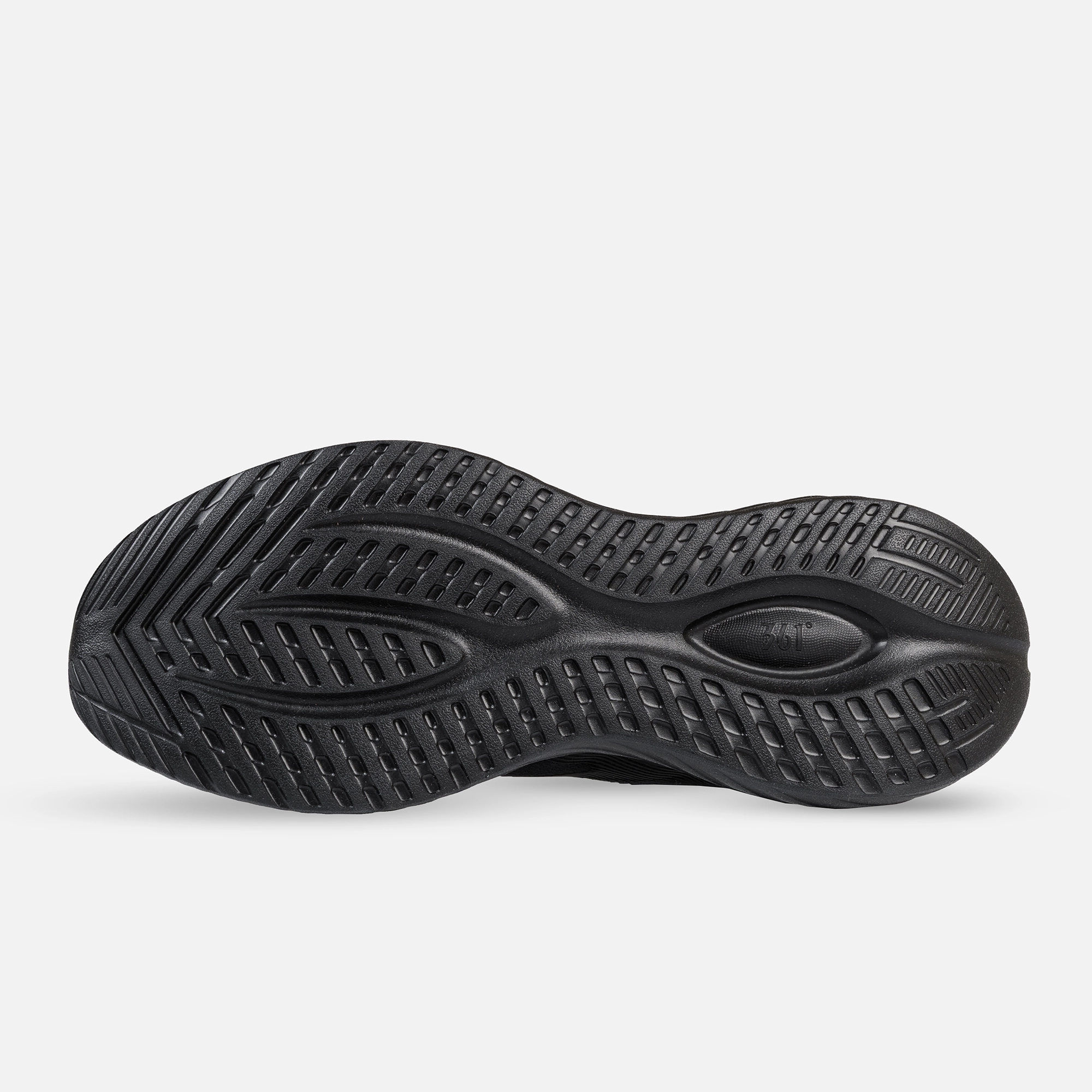 کفش دویدن مردانه W572432207-4 برند 361 درجه، مشکی، مناسب دویدن، پیاده‌روی و تمرین باشگاهی، سبک و ارگونومیک