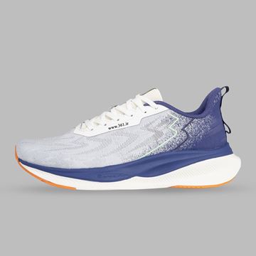 کفش دویدن مردانه، کفش Running مردانه، کفش ورزشی آبی، کفش تمرینی سبک، کفش پیاده‌روی مردانه، کفش تنفس‌پذیر مردانه، کفش ۳۶۱ درجه