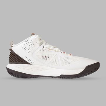 کفش بسکتبال مردانه 361 درجه مدل W572421104-5 رنگ سفید، سبک و ارگونومیک، با زیره مقاوم و چسبنده برای تمرین و بازی بسکتبال، طراحی ویژه برای راحتی پا و پشتیبانی از مچ، مناسب ورزشکاران و علاقه‌مندان به فعالیت‌های ورزشی