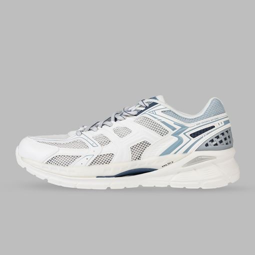 کفش روزمره مردانه ۳۶۱ درجه مدل W572426768-1 رنگ طوسی و آبی، مناسب پیاده‌روی و استفاده روزانه