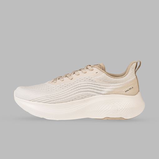 کفش مخصوص دویدن مردانه W672522207-1H برند 361 درجه، رنگ کرم، سبک و راحت، مناسب دویدن و تمرینات ورزشی