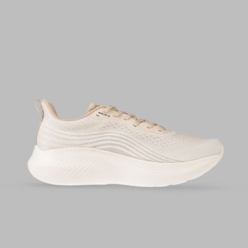 کفش مخصوص دویدن مردانه W672522207-1H برند 361 درجه، رنگ کرم، سبک و راحت، مناسب دویدن و تمرینات ورزشی