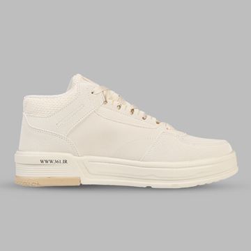 کفش روزمره زنانه کرم بژ مدل W582446608-8 از برند ۳۶۱ درجه با رویه چرم مصنوعی و پارچه تنفس‌پذیر