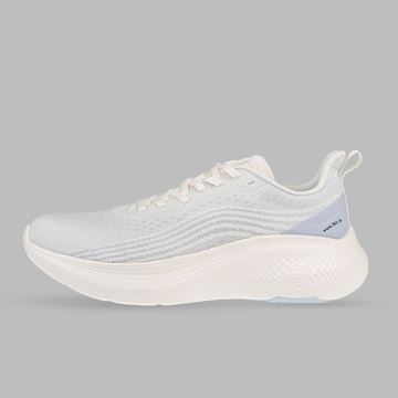 کفش مخصوص دویدن زنانه 361 درجه مدل W682522207-1H آبی روشن، سبک و راحت با رویه پارچه‌ای و TPU و زیره EVA + Rubber، مناسب دویدن، پیاده‌روی و تمرین‌های ورزشی روزانه، با پشتیبانی از پا و مچ و محافظت در برابر آسیب