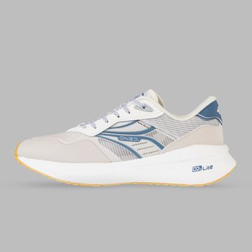 کفش روزمره زنانه 361 درجه مدل W582426706-1 طوسی و آبی با رویه پارچه و چرم مصنوعی و زیره EVA و Rubber، مناسب پیاده‌روی و فعالیت‌های روزانه، راحت و محافظ پا