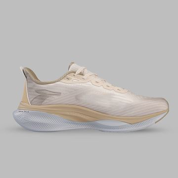کفش مخصوص دویدن مردانه W672512214-5 برند 361 درجه، رنگ کرم، مناسب دویدن، پیاده‌روی و تمرین در باشگاه. طراحی سبک و ارگونومیک برای راحتی، ایمنی و عملکرد بهتر در تمرین‌های روزانه و ورزشی.