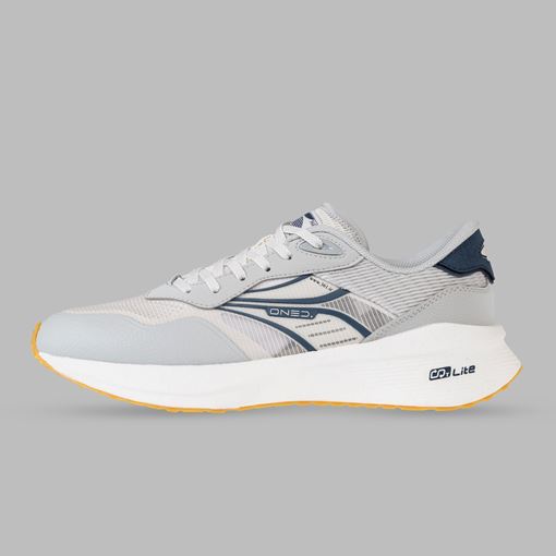 کفش روزمره مردانه برند ۳۶۱ درجه مدل W572426706-1 رنگ طوسی و آبی، سبک، راحت و مناسب پیاده‌روی و استایل کژوال