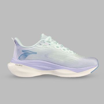 کفش دویدن مردانه، کفش Running مردانه، کفش ورزشی مردانه 361 درجه، کفش تمرین مردانه، کفش پیاده‌روی و دویدن، کفش سبز/بنفش مردانه، کفش سبک و ارگونومیک