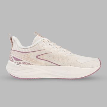 کفش دویدن زنانه، کفش Running زنانه 361 درجه، کفش ورزشی زنانه شیری صورتی، کفش تمرین زنانه سبک، کفش ورزشی تنفس‌پذیر، کفش Quik Foam زنانه، کفش ارگونومیک زنانه، کفش Rubber + EVA