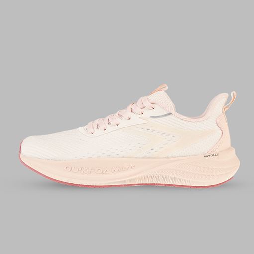 کفش مخصوص دویدن زنانه صورتی W672522206-3H برند 361 درجه، سبک و راحت با رویه تنفس‌پذیر و زیره EVA + Rubber مناسب دویدن و تمرینات روزانه