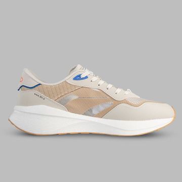 کفش روزمره مردانه سفید و کرم برند 361 درجه، سبک و راحت با رویه تنفس‌پذیر و زیره مقاوم EVA، مناسب برای استفاده روزانه و پیاده‌روی‌های کوتاه